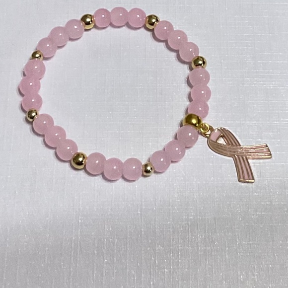 Calm Spirit Jewelry - Rose Quartz charm bracelet
